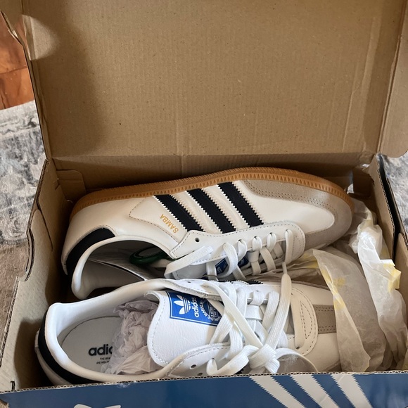 Adidas Samba White Indigo Gum Sneakers 6 - Picture 7 of 7
